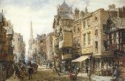 Louise Rayner The Cross,Eastgate,Chester painting
